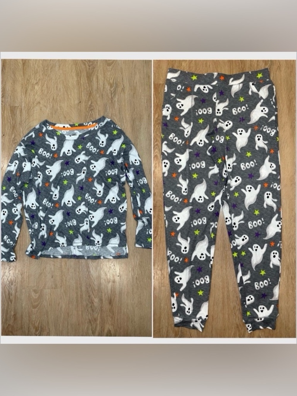 Super Soft Halloween Ghost Boo! Pajama Set, Size S (4-6)
